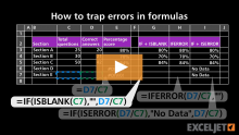 Video thumbnail for How to trap errors in formulas