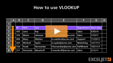 Video thumbnail for How to use VLOOKUP