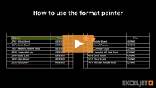 Video thumbnail for How to use the format painter