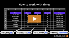Video thumbnail for How to work with times 
