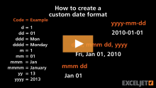 Video thumbnail for How to create a custom date format