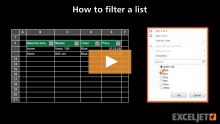 Video thumbnail for How to filter a list