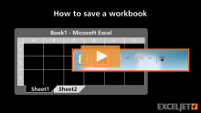 Video thumbnail for How to save a workbook