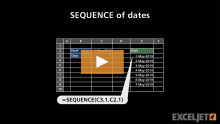Video thumbnail for SEQUENCE of dates