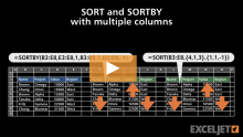 Video thumbnail for SORT and SORTBY with multiple columns
