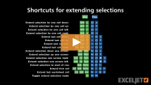 Video thumbnail for Shortcuts for extending selections