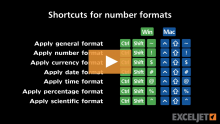 Video thumbnail for Shortcuts for number formats