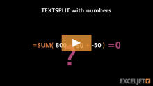 Video thumbnail for TEXTSPLIT with numbers