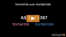 Video thumbnail for TEXTAFTER with TEXTBEFORE