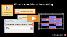 Video thumbnail for What is conditional formatting?
