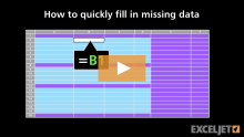 Video thumbnail for How to fill in missing data with a simple formula