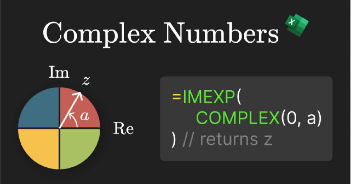 Complex Numbers in Excel | Exceljet