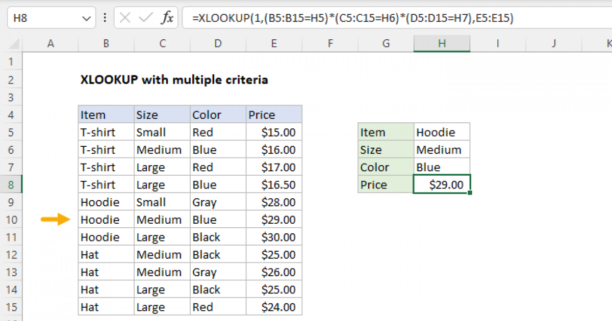 Excel Index Match Multiple Criteria Different Sheet