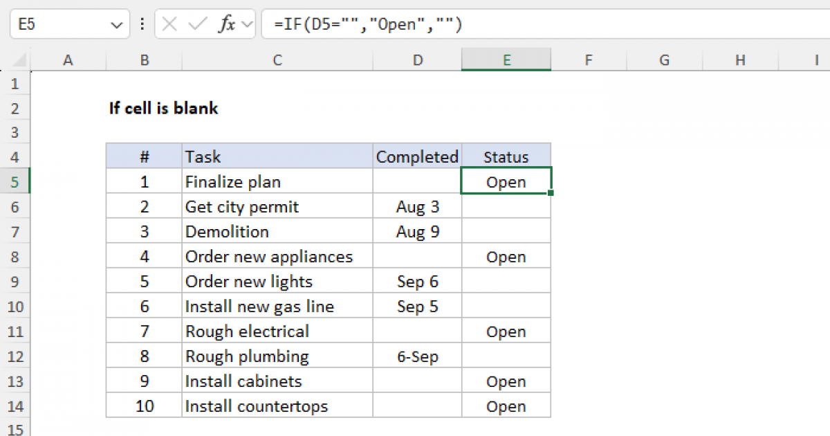 5 Ways To Return Blank In Excel If Cell Is Empty