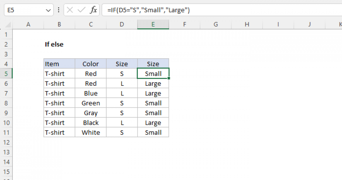 How To Use If Then Else Function In Excel