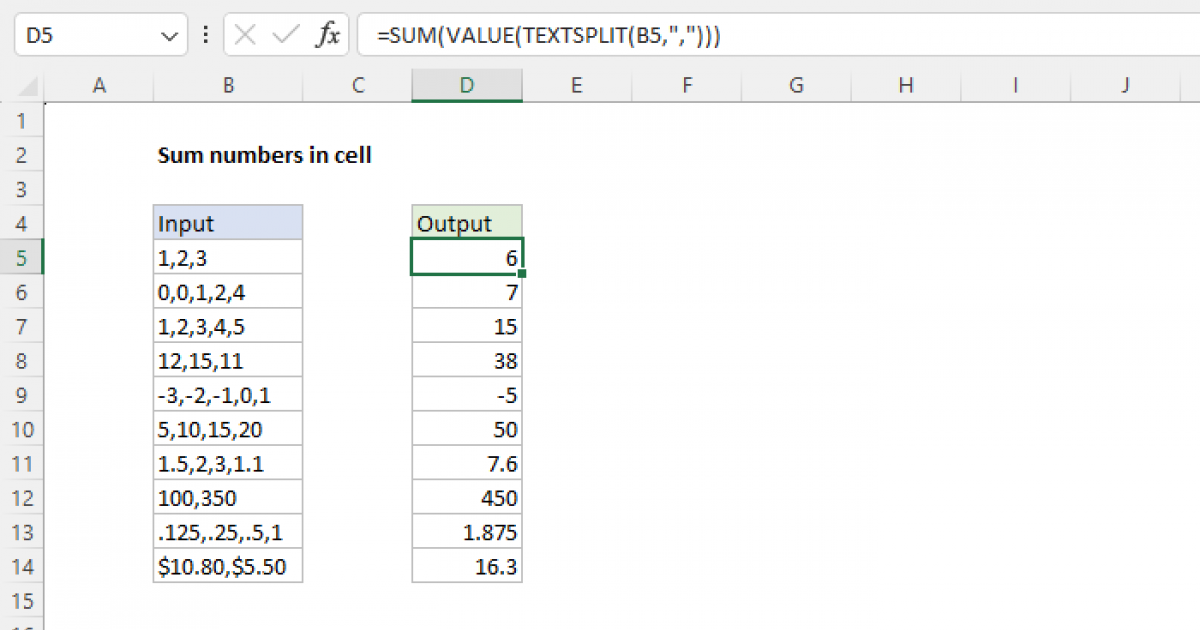 How To Sum Only Filled Cells In Excel