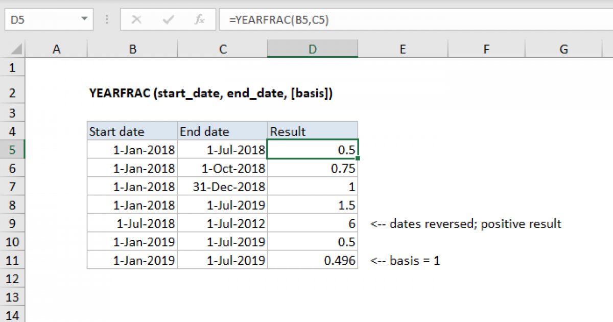 How To Calculate Years And Months Of Service In Excel Using Today S Date