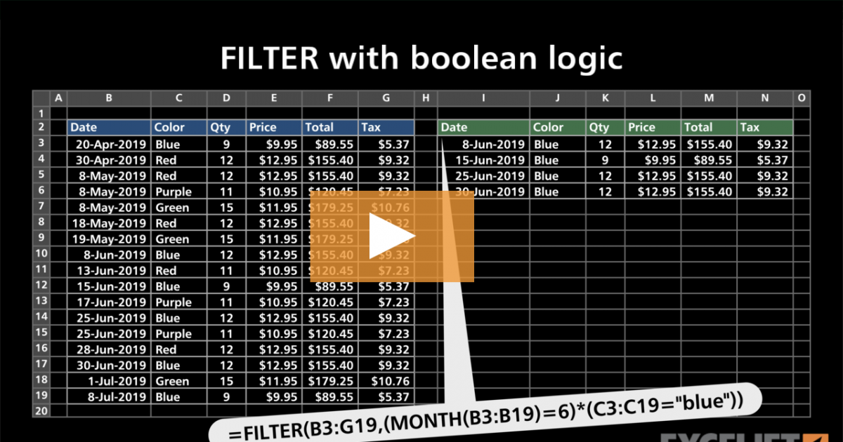 Filter boolean. Filter boolean