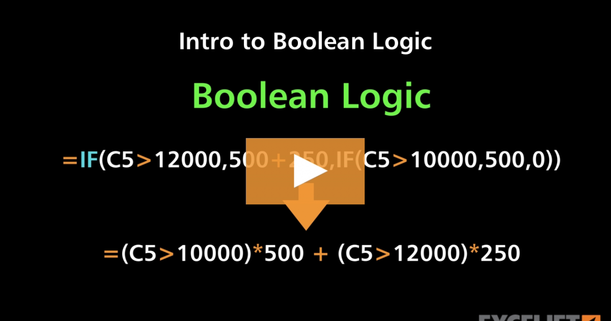 Intro to Boolean Logic (video) | Exceljet