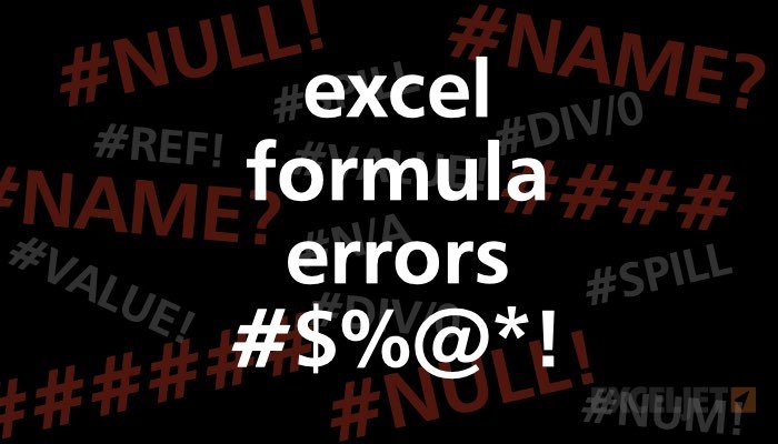 Excel Formula Errors