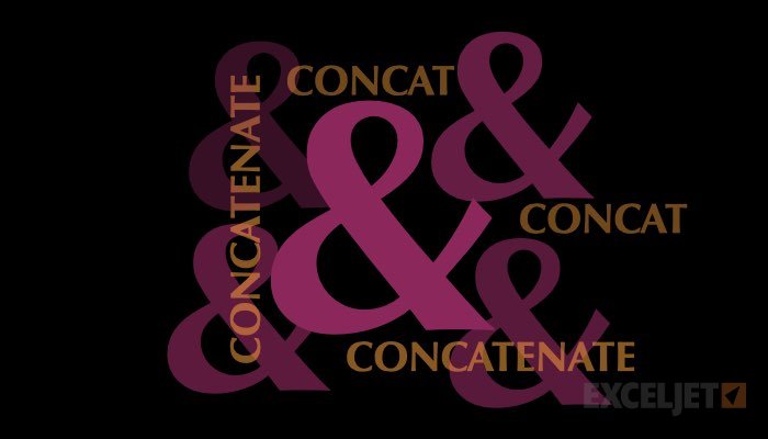 How to concatenate in Excel