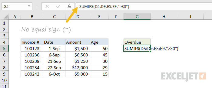 does not equal symbol in excel 2010