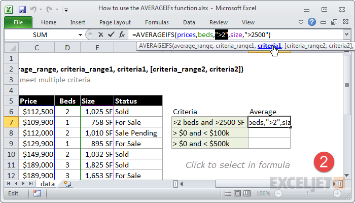 Click argument to select inside formula