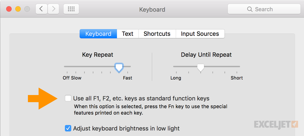 how to use f4 on mac keyboard