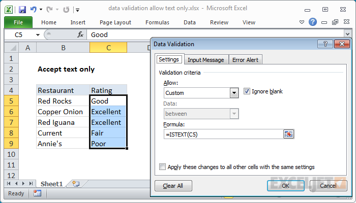 What is Data Validation in Excel and How to Use It?