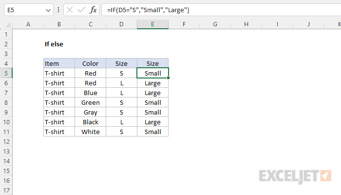 How To Use If And Else Function In Excel