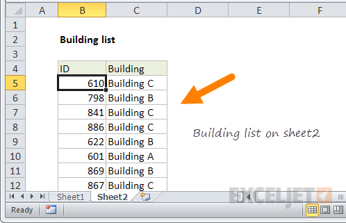 Excel Formula Vlookup From Another Sheet Exceljet