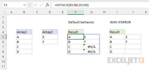 HSTACK with IFERROR