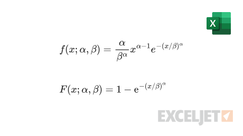 Weibull distribution formula