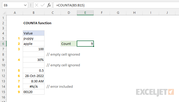 Графы в эксель. Counta excel. Как в ехсел вести счет ячейок.