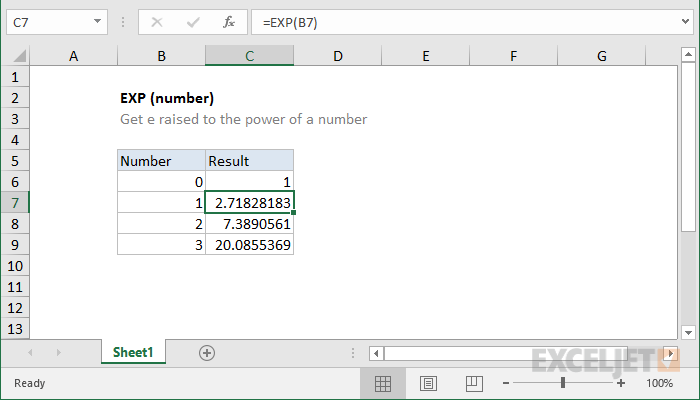 microsoft excel exponential integral function approximation