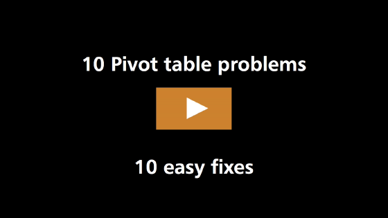 10 pivot table problems and easy fixes