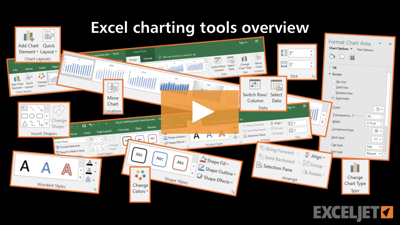 Excel charting tools overview (video) | Exceljet
