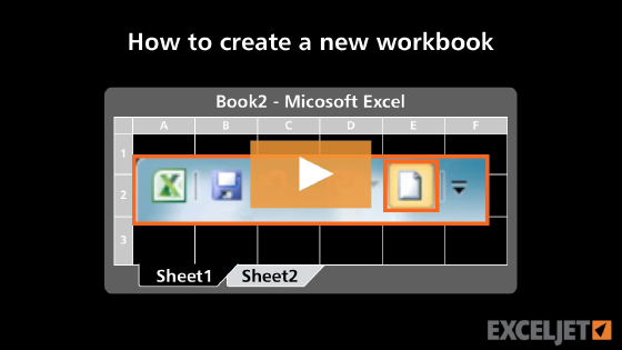 How to create a new workbook