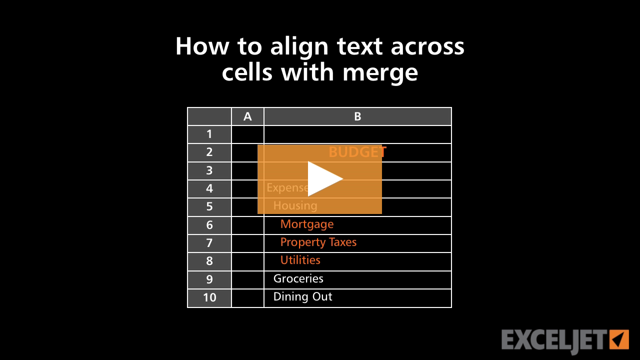 How to indent cell content in Excel (video) | Exceljet