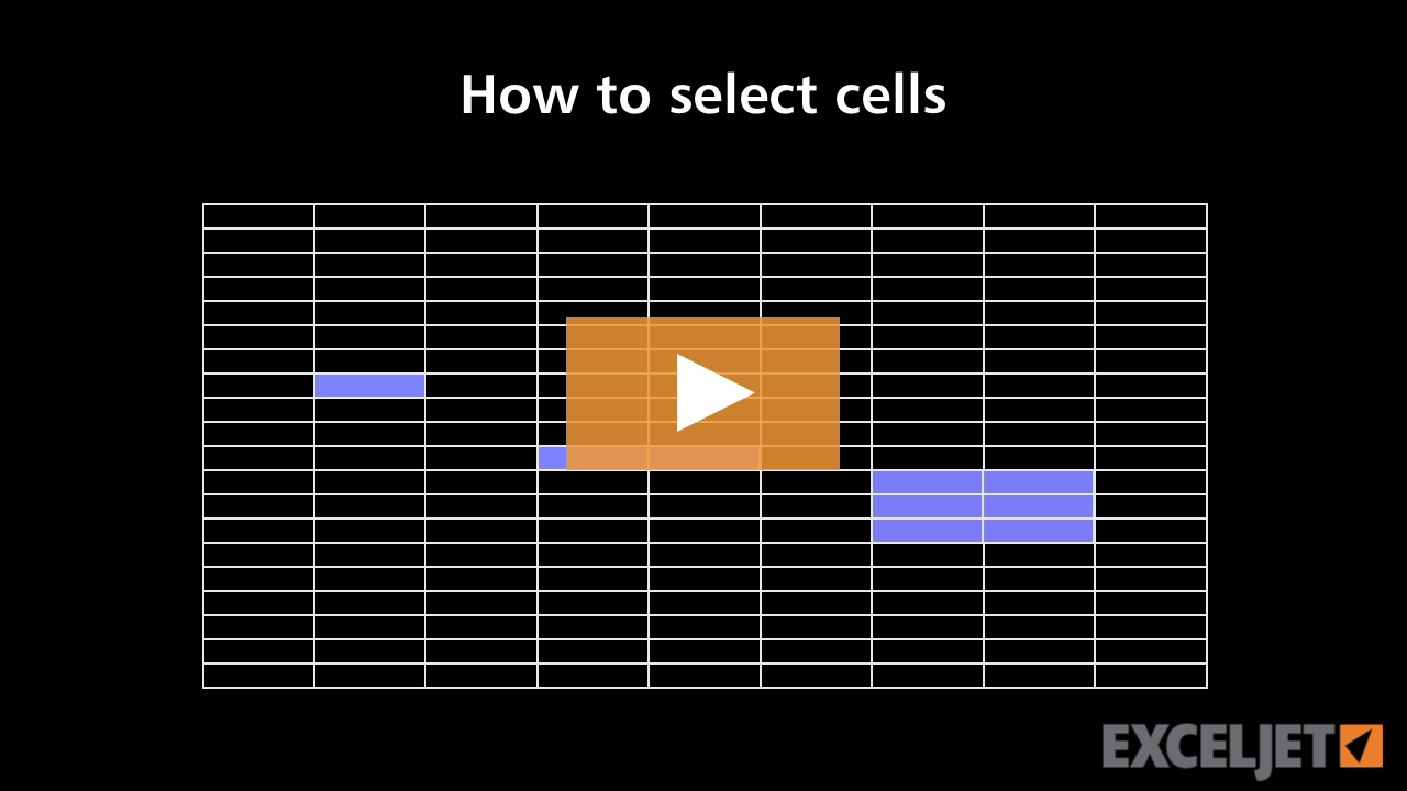 Video thumbnail for How to select cells in Excel