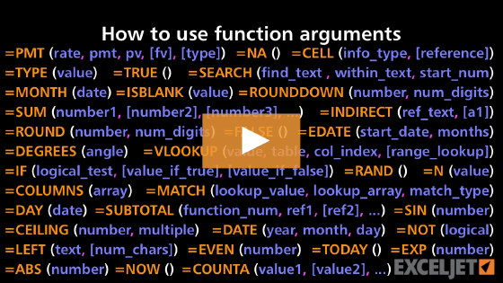 How to use function arguments