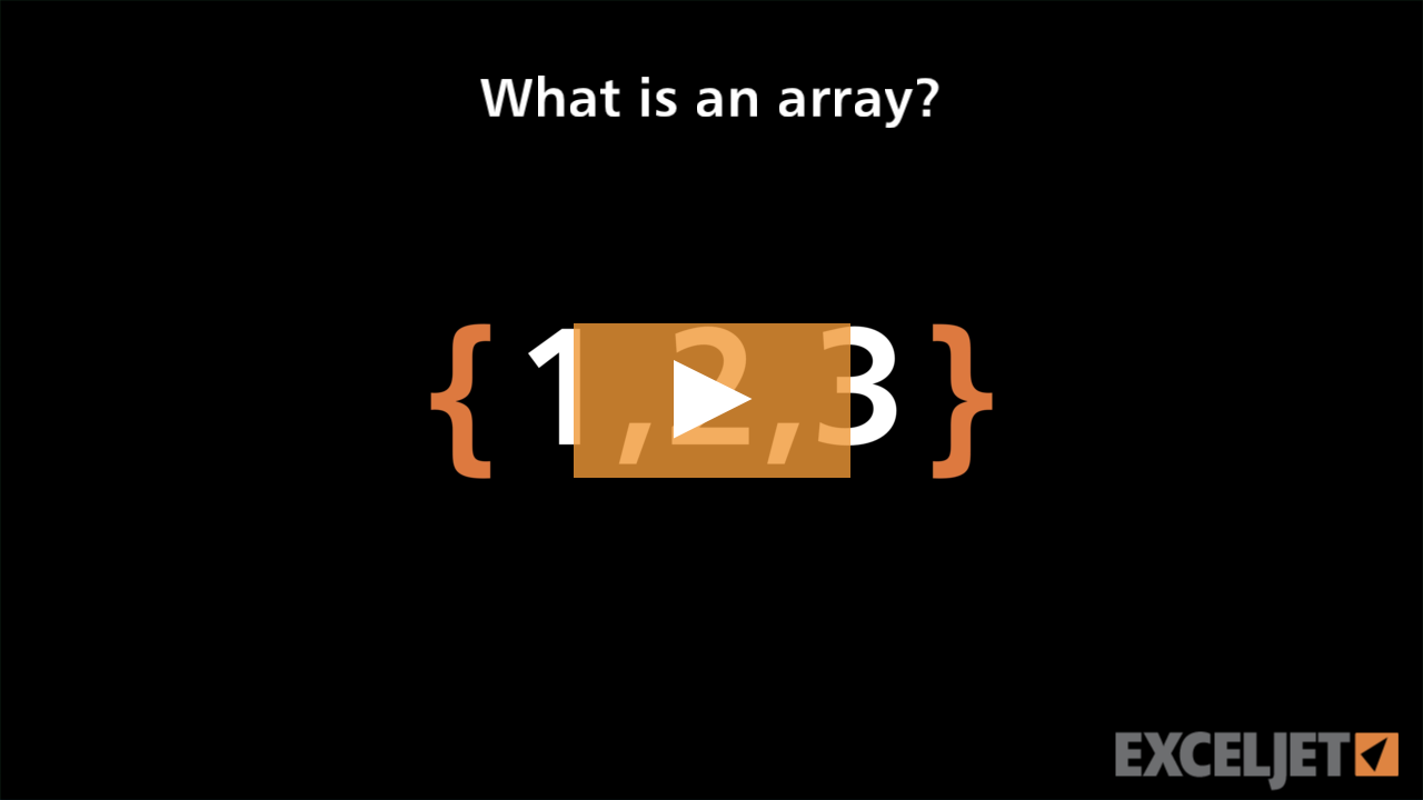 Video thumbnail for What is an array?